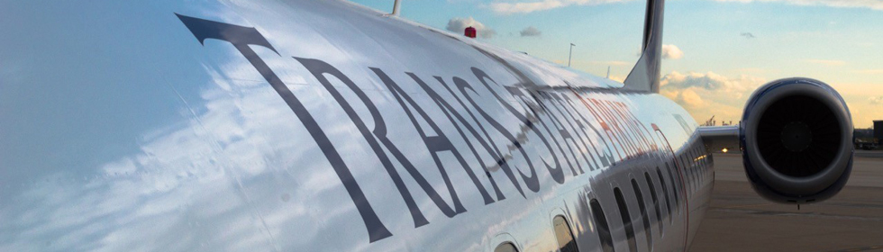side of Trans States airplane